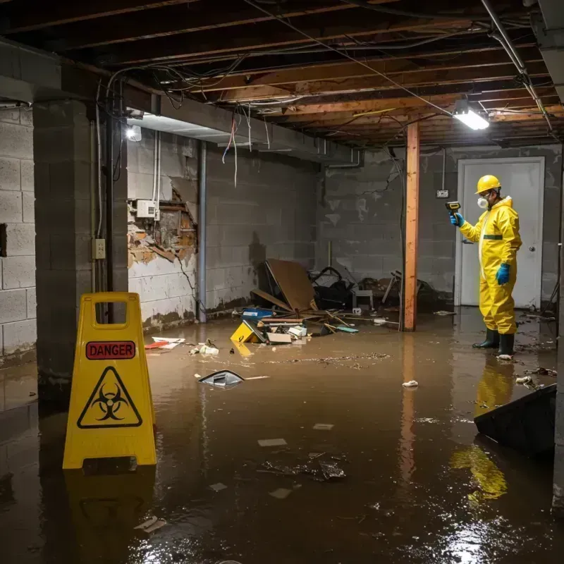 Flooded Basement Electrical Hazard in Humphreys County, TN Property